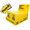 BLOC DE NOTAS ADHESIVAS QUITA Y PON POST-IT SUPER STICKY 76 X 76 MM AMARILLO ULTRA CAMPAÑA ALZHEIMER