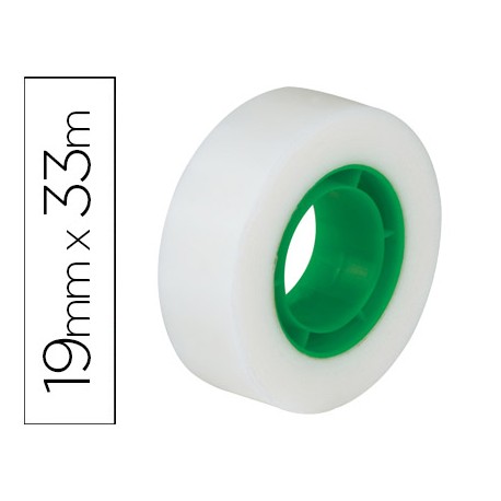 CINTA ADHESIVA Q-CONNECT 33 MT X 19 MM INVISIBLE CAJA DE 8 UNIDADES