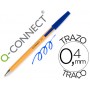BOLIGRAFO NARANJA Q-CONNECT AZUL FINO