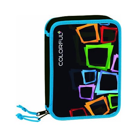 PLUMIER ESCOLAR ALPINO PEQUEÑO DOBLE CREMALLERA COLORFUL