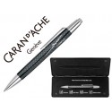 BOLIGRAFO CARAN D'ACHE ALCHEMIX SOLAR IMPULSE CUERPO ALUMINIO CON ESTUCHE PUNTA MEDIA