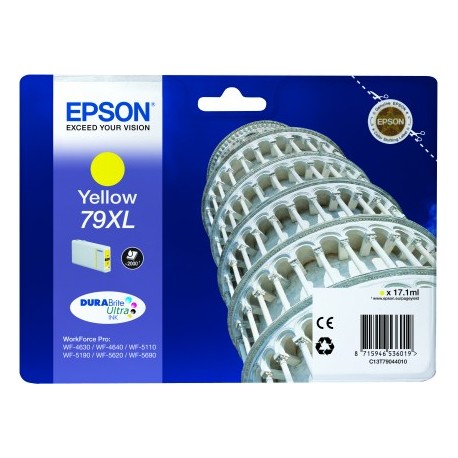 INK-JET EPSON 79XL 900P WF 4630 / 4640 / 5110 / 5620 / 5690 / 5690 AMARILLO -2.000 PAG-
