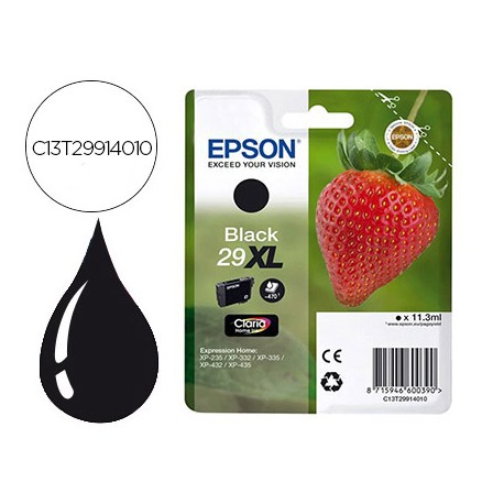 INK-JET EPSON HOME 29 XL T2991 XP435/330/335/332/430/235/432 NEGRO 450 PAG