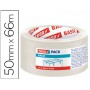 CINTA ADHESIVA TESA TRANSPARENTE BASIC 66 MT X 50 MM PARA EMBALAJE