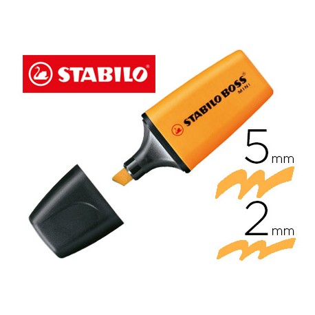 ROTULADOR STABILO BOSS FLUORESCENTE MINI NARANJA