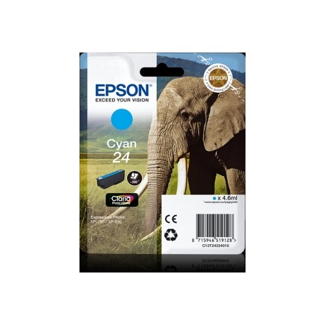 INK-JET EPSON 24XP 750 / 850 CIAN -240 PAG-