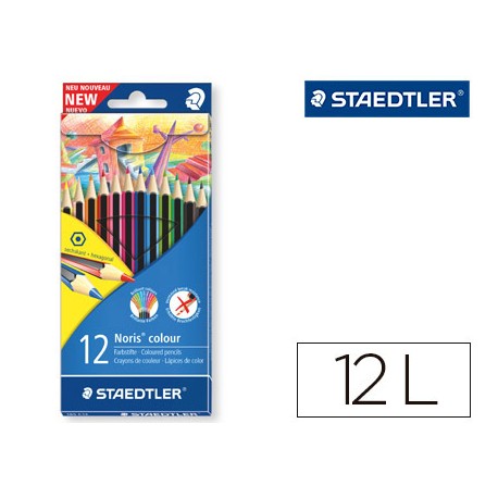 LAPICES DE COLORES STAEDTLER WOPEX ECOLOGICO 12 COLORES EN CAJA DE CARTON