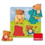 PUZZLE GOULA MADERA 4 PIEZAS FAMILIA OSOS