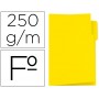 SUBCARPETA CARTULINA GIO FOLIO PESTAÑA IZQUIERDA 250 G/M2 AMARILLO