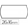 ETIQUETAS METO ONDULADAS 26 X 16 MM BLANCA ADH. 1 REMOVIBLE ROLLO DE 1200 ETIQUETAS TROQUELADAS (P+T