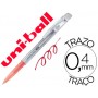 BOLIGRAFO UNI-BALL ROLLER UF-220 BORRABLE 0,7 MM TINTA GEL ROJO