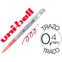 BOLIGRAFO UNI-BALL ROLLER UF-220 BORRABLE 0,7 MM TINTA GEL ROJO