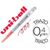 BOLIGRAFO UNI-BALL ROLLER UF-220 BORRABLE 0,7 MM TINTA GEL ROJO
