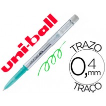 BOLIGRAFO UNI-BALL ROLLER UF-220 BORRABLE 0,7 MM TINTA GEL VERDE