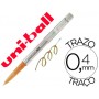 BOLIGRAFO UNI-BALL ROLLER UF-220 BORRABLE 0,7 MM TINTA GEL NARANJA