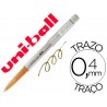 BOLIGRAFO UNI-BALL ROLLER UF-220 BORRABLE 0,7 MM TINTA GEL NARANJA