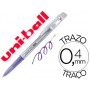 BOLIGRAFO UNI-BALL ROLLER UF-220 BORRABLE 0,7 MM TINTA GEL VIOLETA
