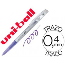 BOLIGRAFO UNI-BALL ROLLER UF-220 BORRABLE 0,7 MM TINTA GEL VIOLETA