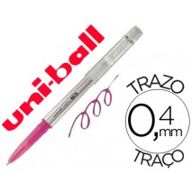 BOLIGRAFO UNI-BALL ROLLER UF-220 BORRABLE 0,7 MM TINTA GEL ROSA