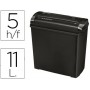 DESTRUCTORA DE DOCUMENTOS FELLOWES P-25S CAPACIDAD DE CORTE 5 HOJAS CORTE EN TIRAS