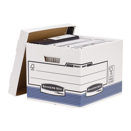 CAJON FELLOWES CARTON RECICLADO PARA ALMACENAMIENTO DE ARCHIVO CAPACIDAD 4 CAJAS DE ARCHIVO TAMAÑO D