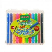 LAPICES CERA EN BARRA ALPINO PINTACOLOR ESTUCHE SLIM 12 COLORES SURTIDOS