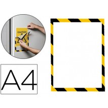 MARCO PORTA ANUNCIOS DURABLE MAGNETICO DIN A4 DORSO ADHESIVO REMOVIBLE PARA INFORMACION DE SEGURIDAD