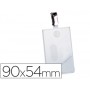 IDENTIFICADOR CON PINZA GIRATORIA DURABLE VERTICAL PVC 90X54 MM