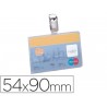 IDENTIFICADOR CON PINZA GIRATORIA DURABLE HORIZONTAL PVC 54X90 MM