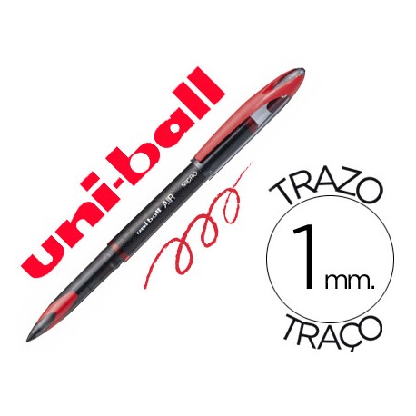 BOLIGRAFO UNI-BALL ROLLER AIR UB-188-L 1 MM TINTA LIQUIDA ROJO
