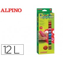 TEMPERA EN BARRA ALPINO PINTACOLOR CAJA DE 12 COLORES SURTIDOS