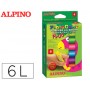 TEMPERA EN BARRA ALPINO PINTACOLOR CAJA DE 6 COLORES FLUOR SURTIDOS