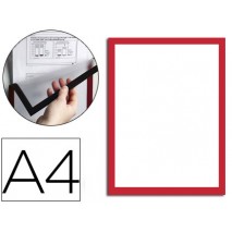 MARCO PORTA ANUNCIOS DURABLE MAGNETICO DIN A4 DORSO ADHESIVO REMOVIBLE PARA INFORMACION DE SEGURIDAD