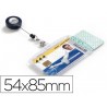 IDENTIFICADOR CON CORDON EXTENSIBLE DURABLE DOBLE USO VERTICAL/HORIZONTAL 54X85 MM