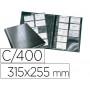TARJETERO DURABLE DIN A4 VISIFIX CENTIUM 4 ANILLAS 20 FUNDAS CON INDICE ALFABETICO PARA 400 TARJETAS