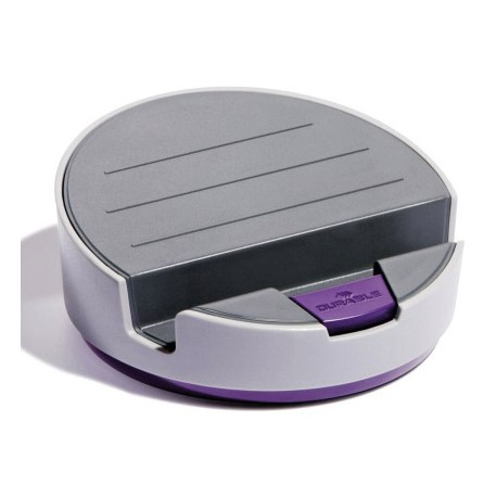SOPORTE PARA TABLET DURABLE VARICOLOR SMART OFFICE DOS ANGULOS POSICIONAMIENTO COLOR GRIS/MORADO 145