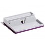 ORGANIZADOR SOBREMESA DURABLE VARICOLOR SMART OFFICE PLASTICO GRIS/MORADO 50X190X240 MM