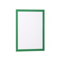 MARCO PORTA ANUNCIOS DURABLE MAGNETICO DIN A4 DORSO ADHESIVO REMOVIBLE COLOR VERDE PACK DE 2 UNIDADE
