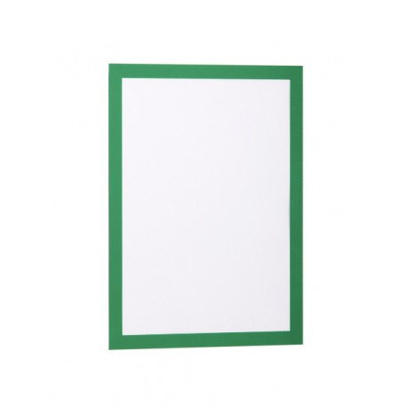 MARCO PORTA ANUNCIOS DURABLE MAGNETICO DIN A4 DORSO ADHESIVO REMOVIBLE COLOR VERDE PACK DE 2 UNIDADE