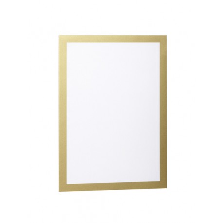 MARCO PORTA ANUNCIOS DURABLE MAGNETICO DIN A4 DORSO ADHESIVO REMOVIBLE COLOR ORO PACK DE 2 UNIDADES