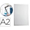 MARCO PORTA ANUNCIOS DURABLE MAGNETICO DIN A2 DORSO ADHESIVO REMOVIBLE COLOR PLATA 639X465 MM