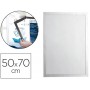 MARCO PORTA ANUNCIOS DURABLE MAGNETICO 50X70 CM DORSO ADHESIVO REMOVIBLE COLOR PLATA