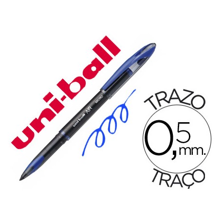 BOLIGRAFO UNI-BALL ROLLER AIR UBA-188-M 0,5 MM TINTA LIQUIDA AZUL