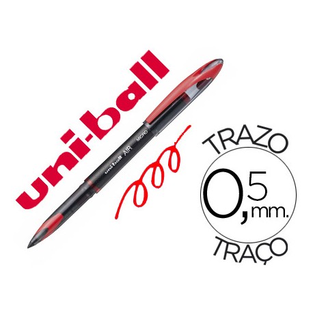 BOLIGRAFO UNI-BALL ROLLER AIR UBA-188-M 0,5 MM TINTA LIQUIDA ROJO