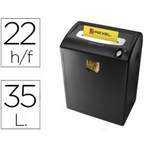 DESTRUCTORA DE DOCUMENTOS REXEL P180CD CAPACIDAD DE CORTE 22 HOJAS DESTRUYE GRAPAS CLIPS TARJETAS DE