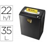 DESTRUCTORA DE DOCUMENTOS REXEL P180CD CAPACIDAD DE CORTE 22 HOJAS DESTRUYE GRAPAS CLIPS TARJETAS DE
