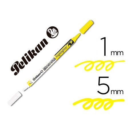 ROTULADOR PELIKAN FLUORESCENTE AMARILLO BORRABLE