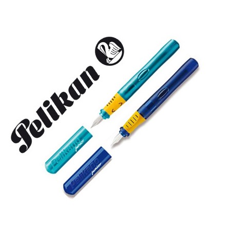 PLUMA PELIKAN PELIKANO JUNIOR CON FORMA ERGONOMICA PLUMIN FLEXIBLE RESISTENTE A LA PRESION COLORES S