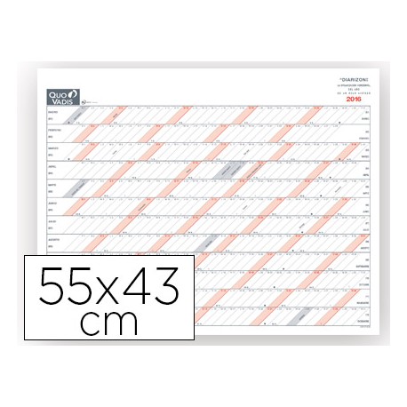 PLANNING SOBREMESA QUO VADIS ANUAL HORIZONTAL 55X43 CM