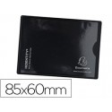 FUNDA PORTATARJETAS EXACOMPTA DOBLE TRANSPARENTE 85X60 MM